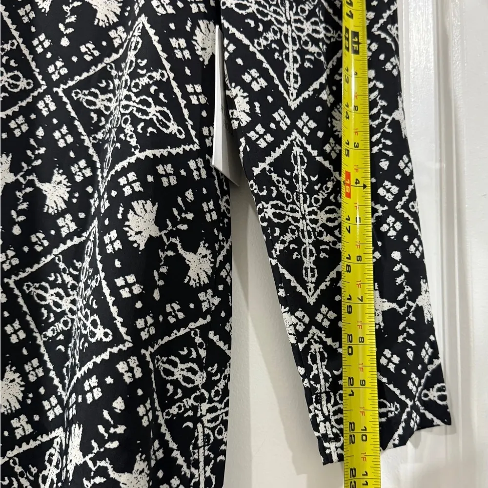 Hyacinth House Sabrina Midi Dress Size S Black & White Print NWT $168 - Image 13