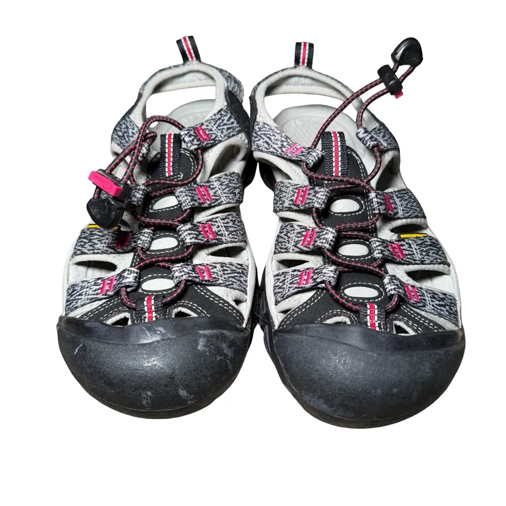 Keen Newport H2 Women's 7 Black/Bright Rose Hiking Water Sandals 1016288 - Image 3