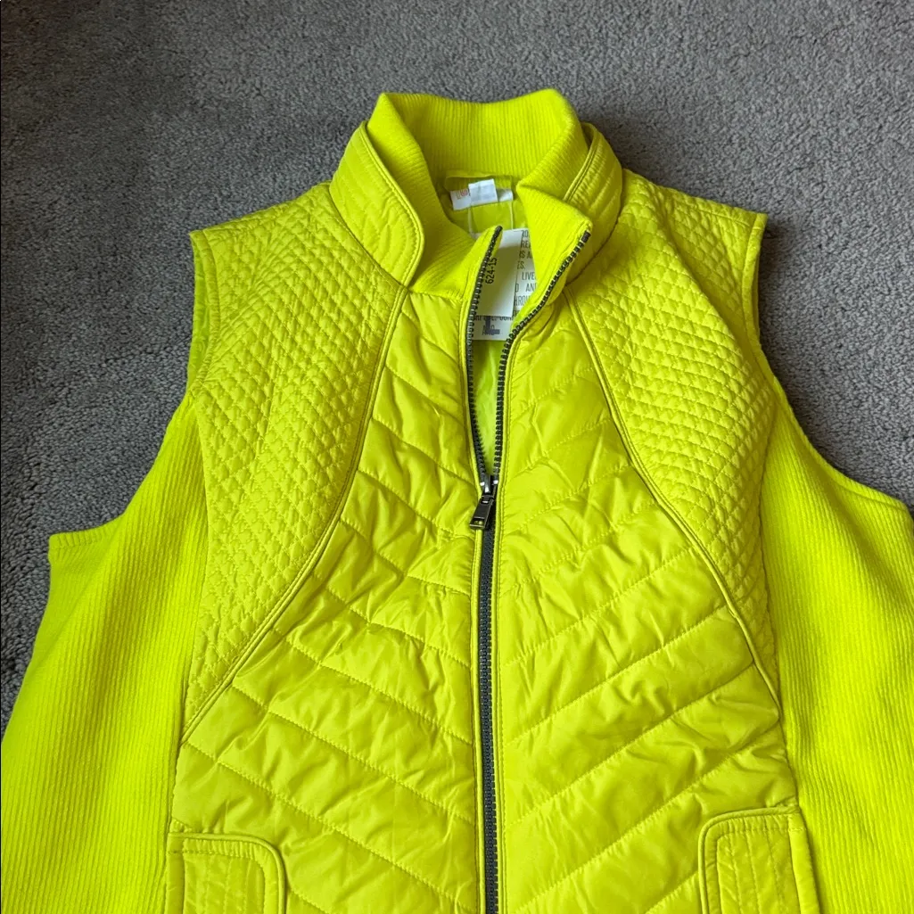 LuLaRoe  Hunter Simply Comfortable Yellow Vest SIZE L - Image 2