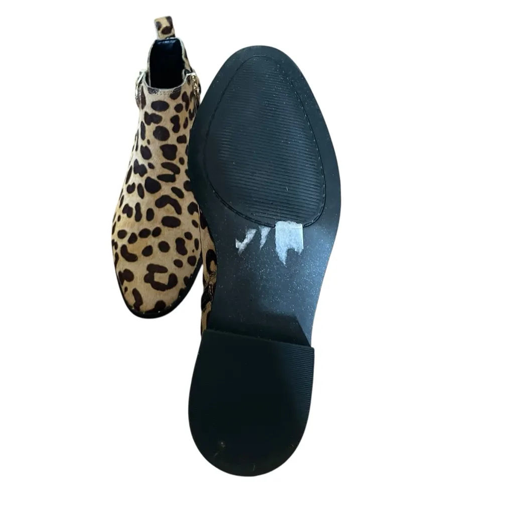 STEVEN by Steve Madden Chavi Leopard Booties Women’s Size 6 Black - Image 7