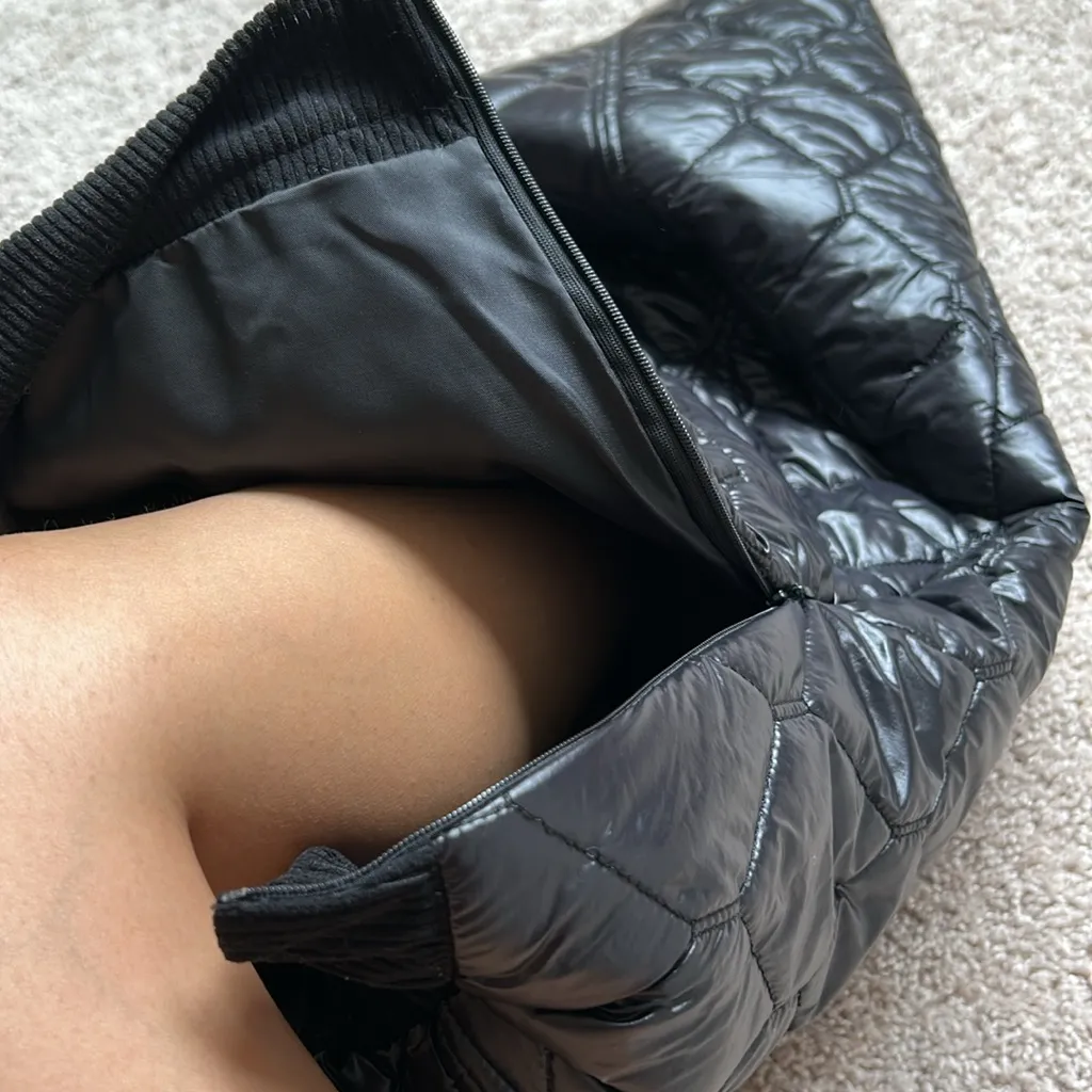 Quilted & padded skirt. Xs Black - Image 6
