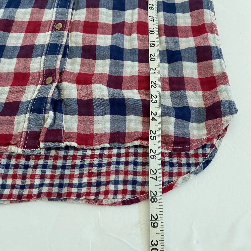 Madewell Button Down Ex-boyfriend Shirt Emmett Checks Plaid Size Small Checkered - Image 8
