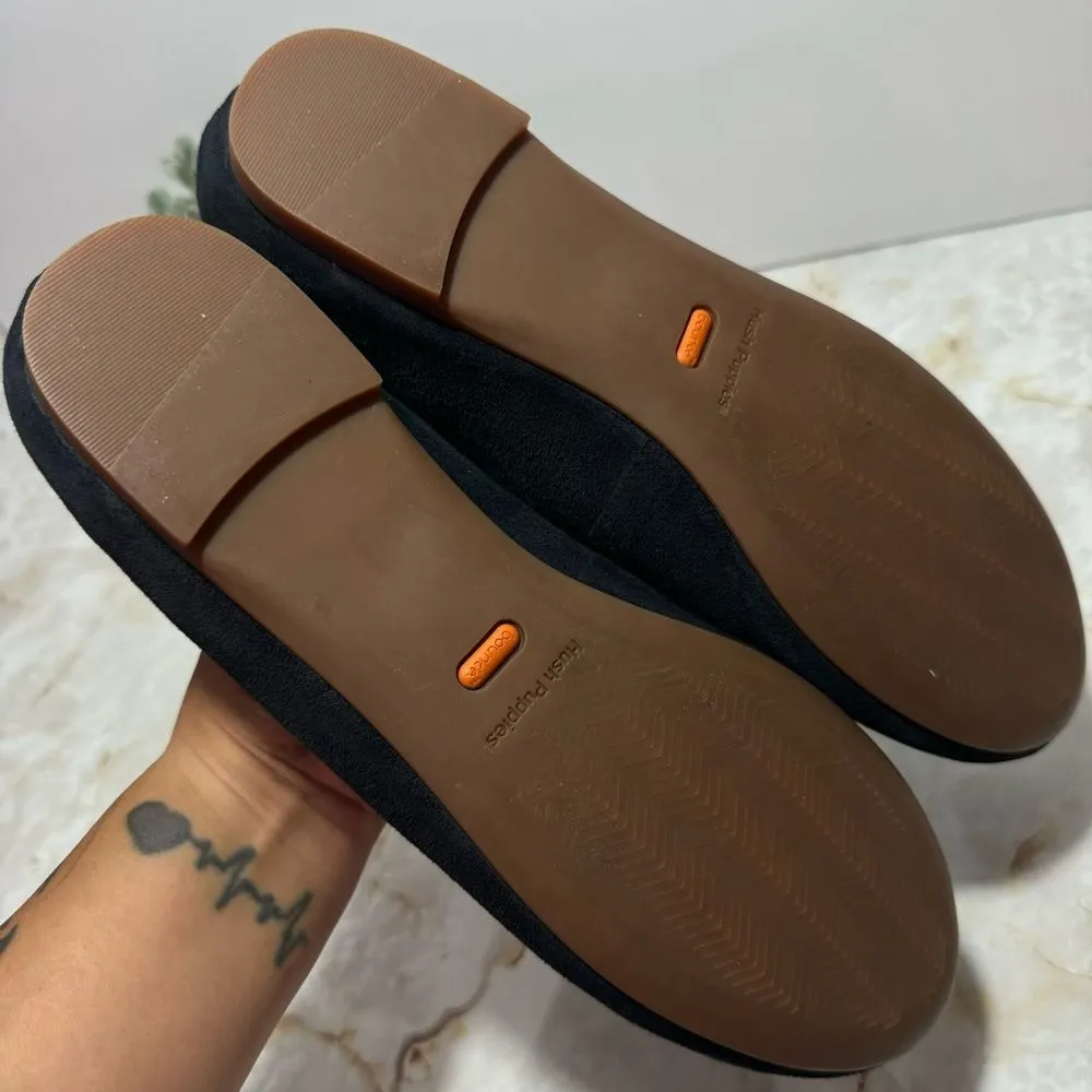 Hush Puppies Bounce Navy Suede Flats Size‎ 10 - Image 7