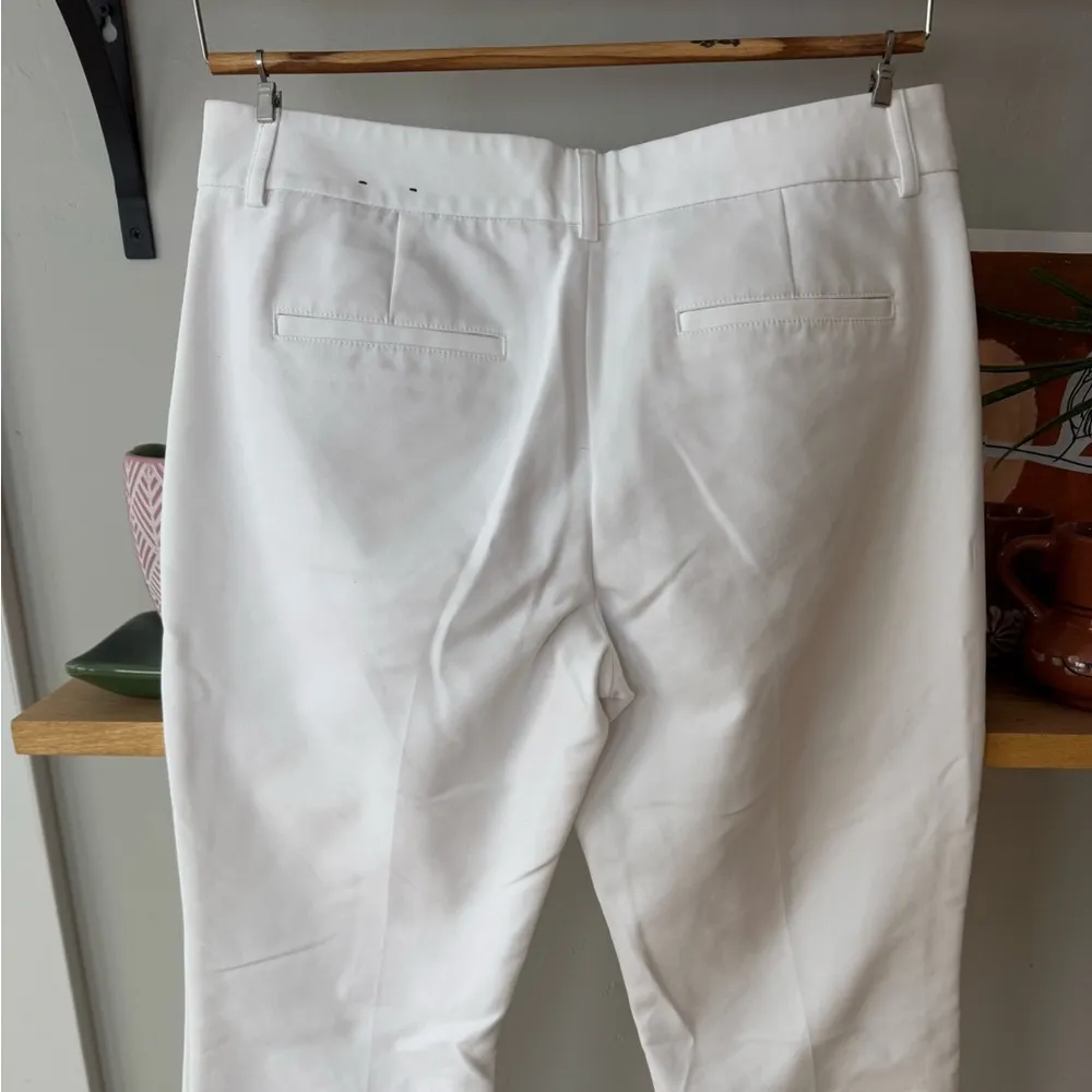EXPRESS Editor White Bootcut Dress Pants Size 6R - Image 6