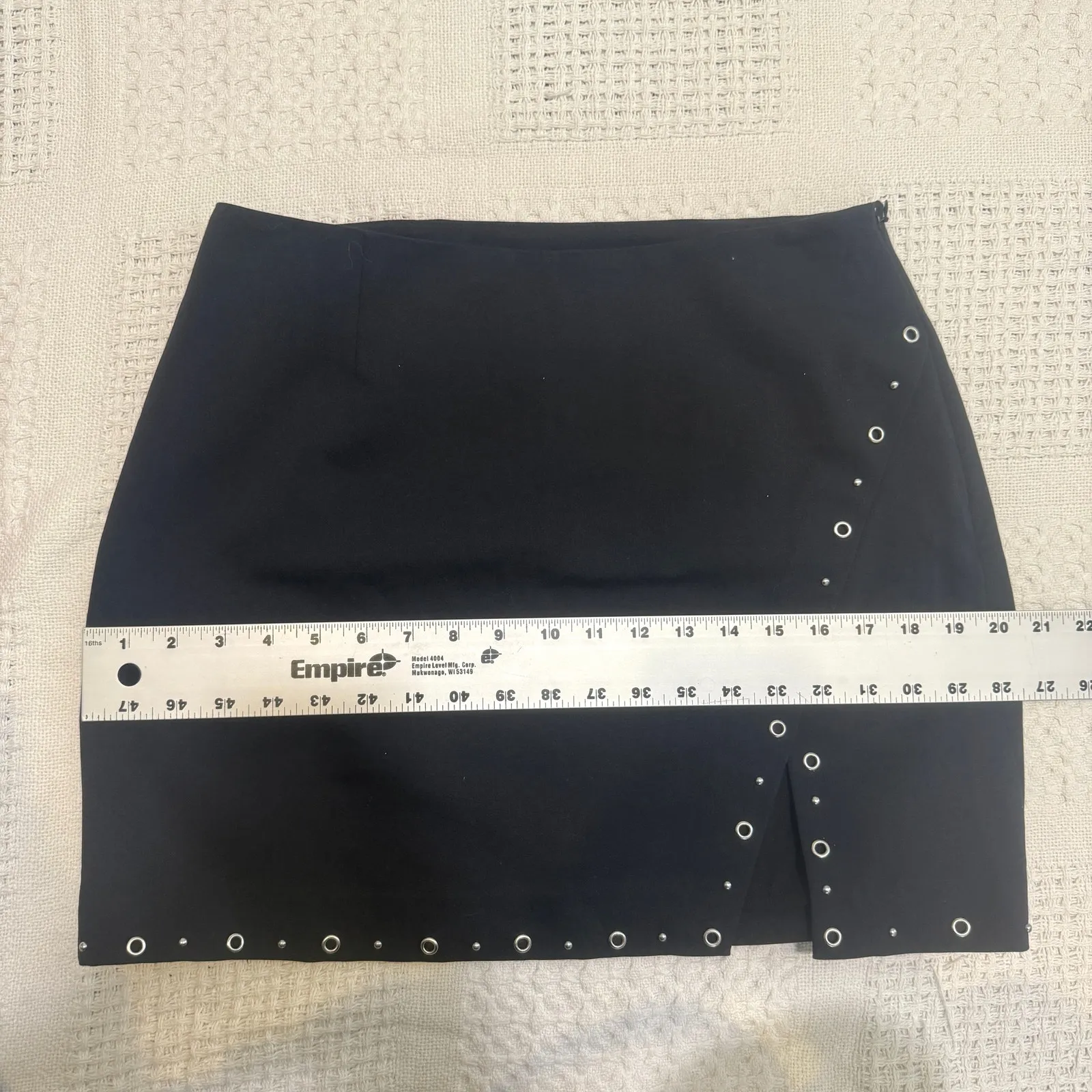Bar III  8 studded grommet trim side slit split mini skirt SK 3113 - Image 5