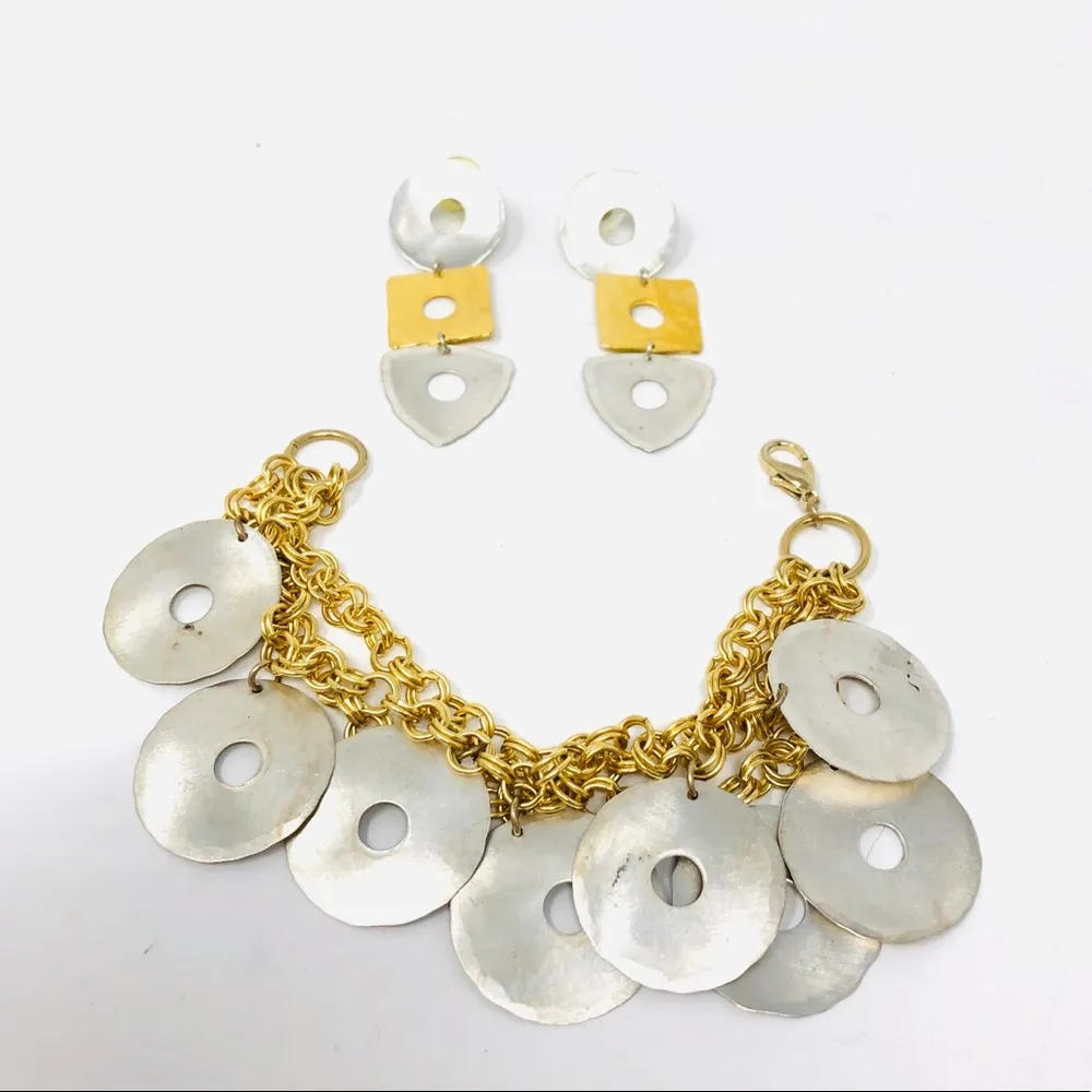 ROZ BALKIN modernist sterling set, circa 1980s - Image 2