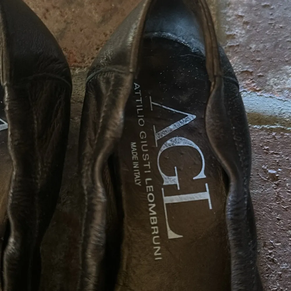 AGL ballet flats patent toe and brass buckle Brown Size 6.5 - Image 3