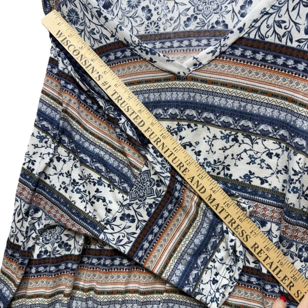 Absolutely Famous Boho Floral Tie‑Front Blouse  Women’s Plus 2X - Image 10