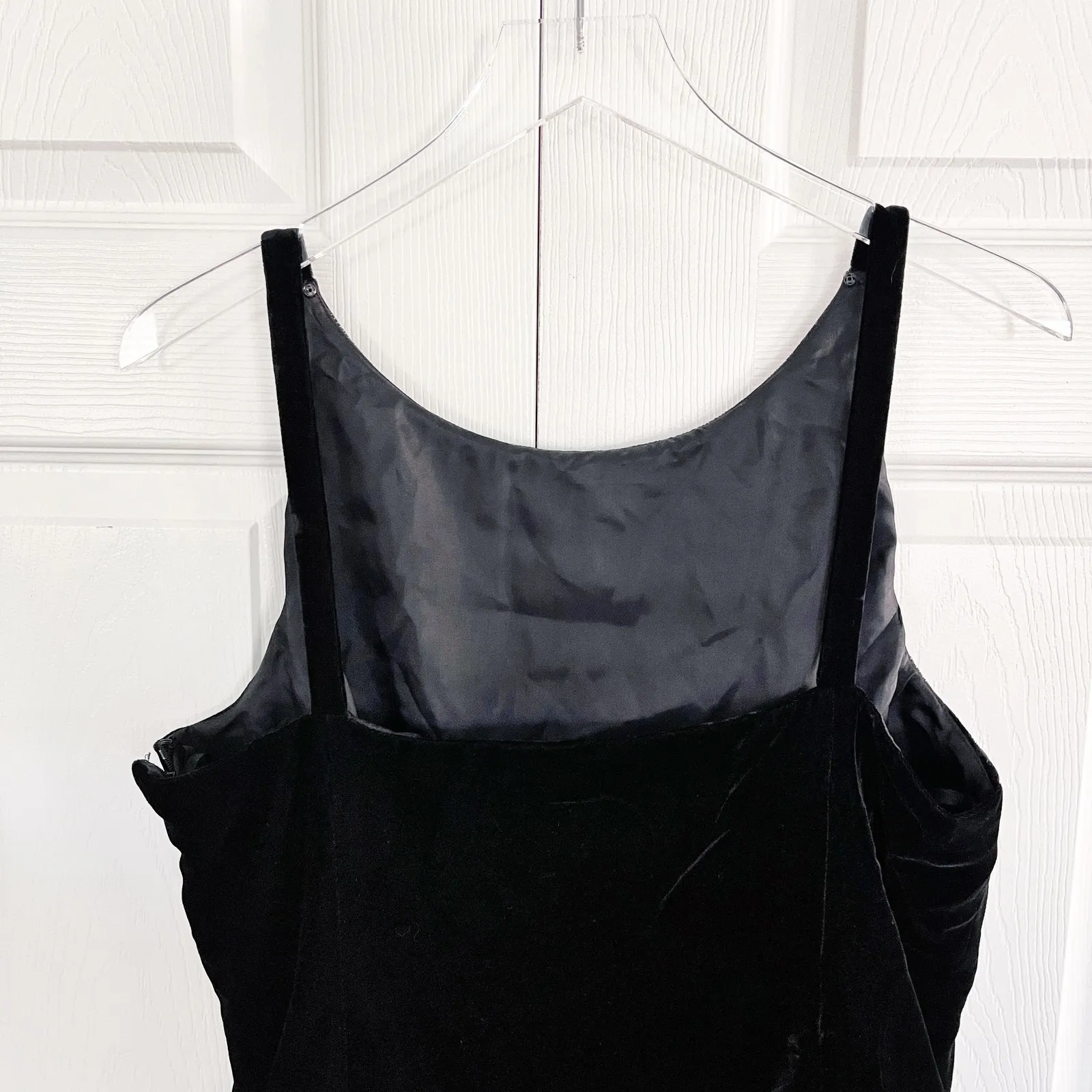 American Living Vintage Velvet Drop Waist Bubble Hem Tartan Plaid Dress - Image 8