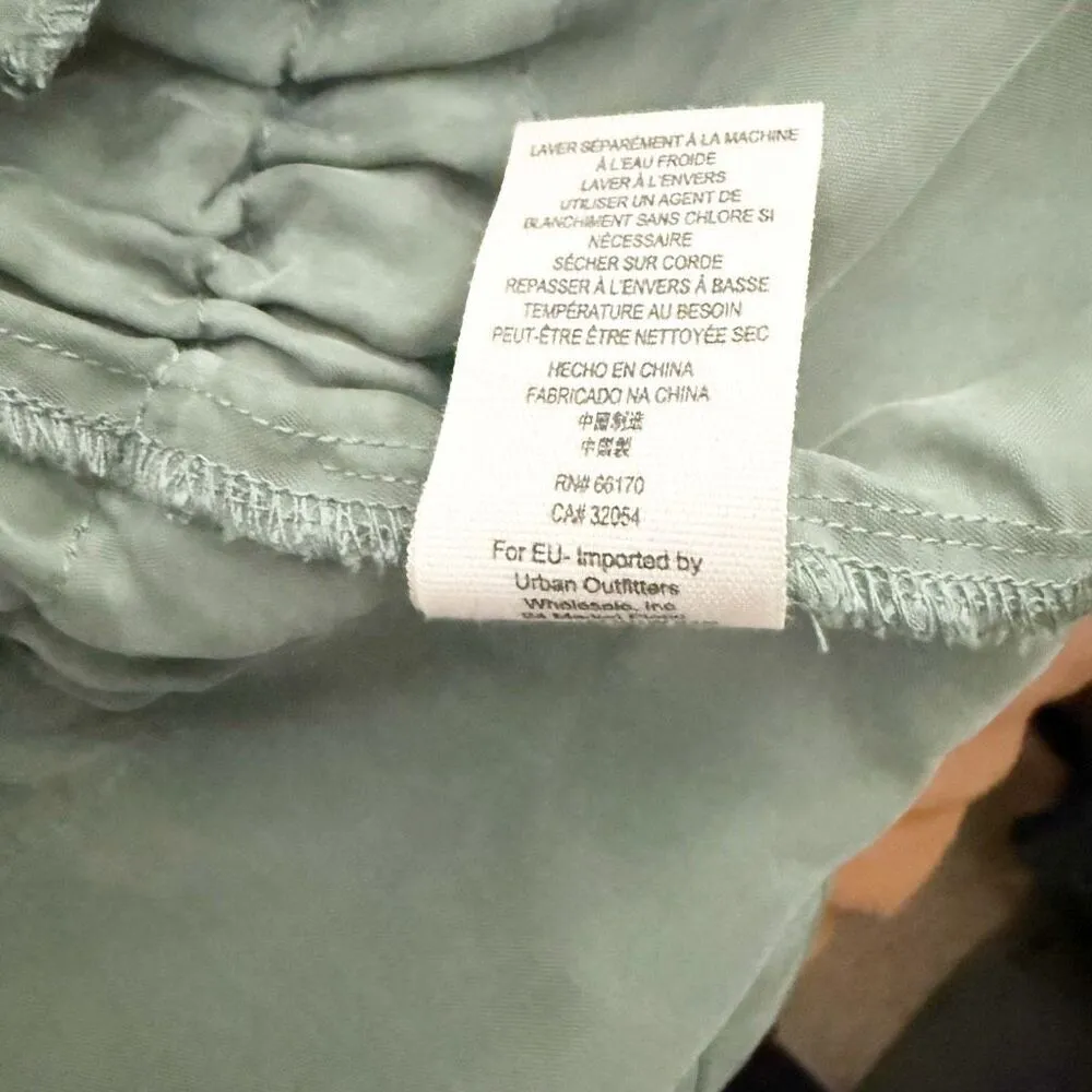 FREE PEOPLE | The Lea Jacket Olive Green Double Breasted Military Style | XL - Image 10