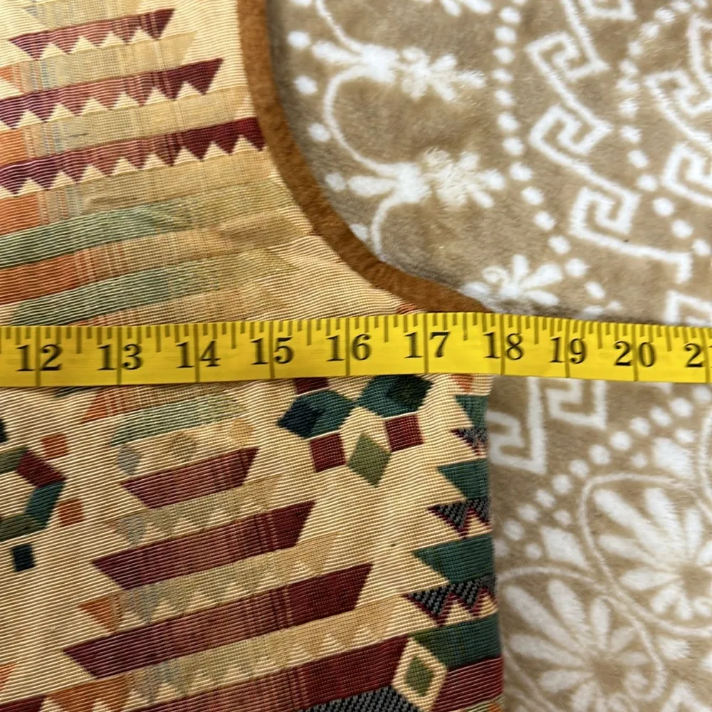 VTG Native Components Handmade in America Vintage Tapestry Vest Size Small - Image 7