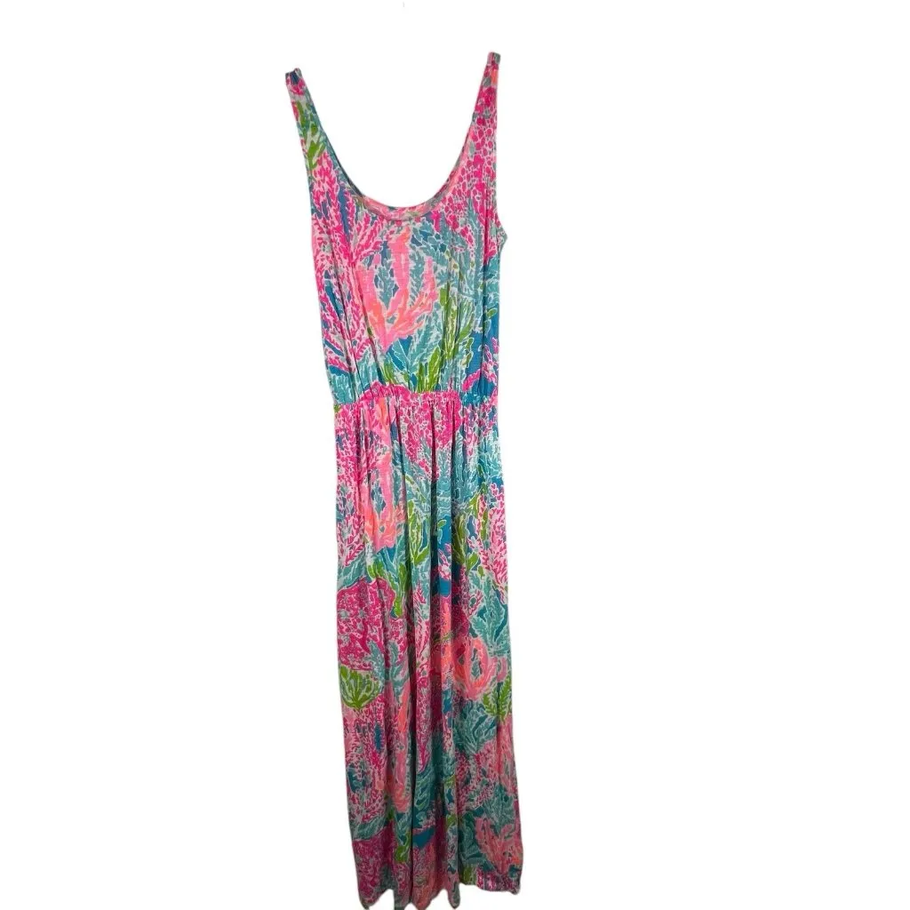 Lilly Pulitzer Tria Maxi Lets‎ Cha Cha Dress Holy Grail Sz XS Beachy Coatal pink - Image 3