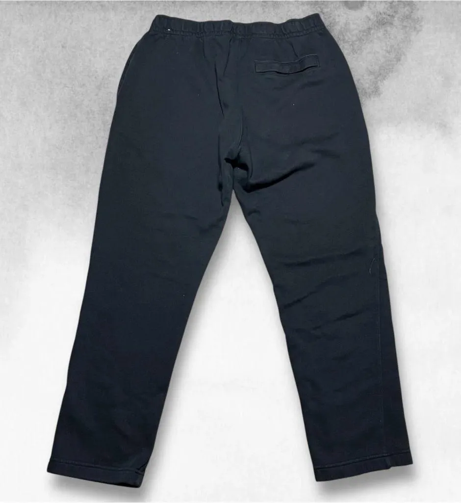 Vintage Y2K Nike Sweatpants Fleece Logo Embroidered Women’s Large Black - Image 2