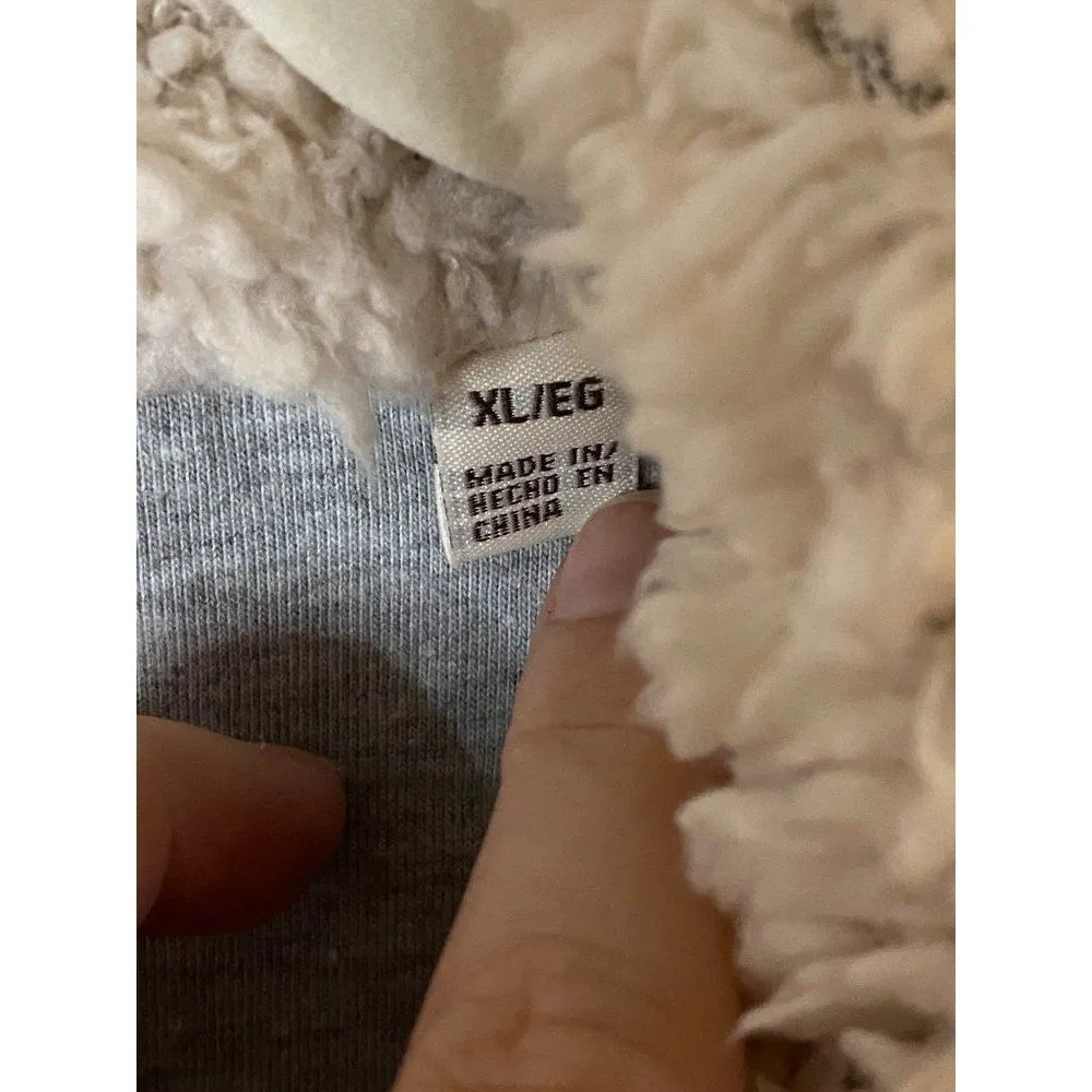 Weatherproof Vintage Women's Frosty Tipped Sherpa Pullover Wine Size XL Soft‎ - Image 6