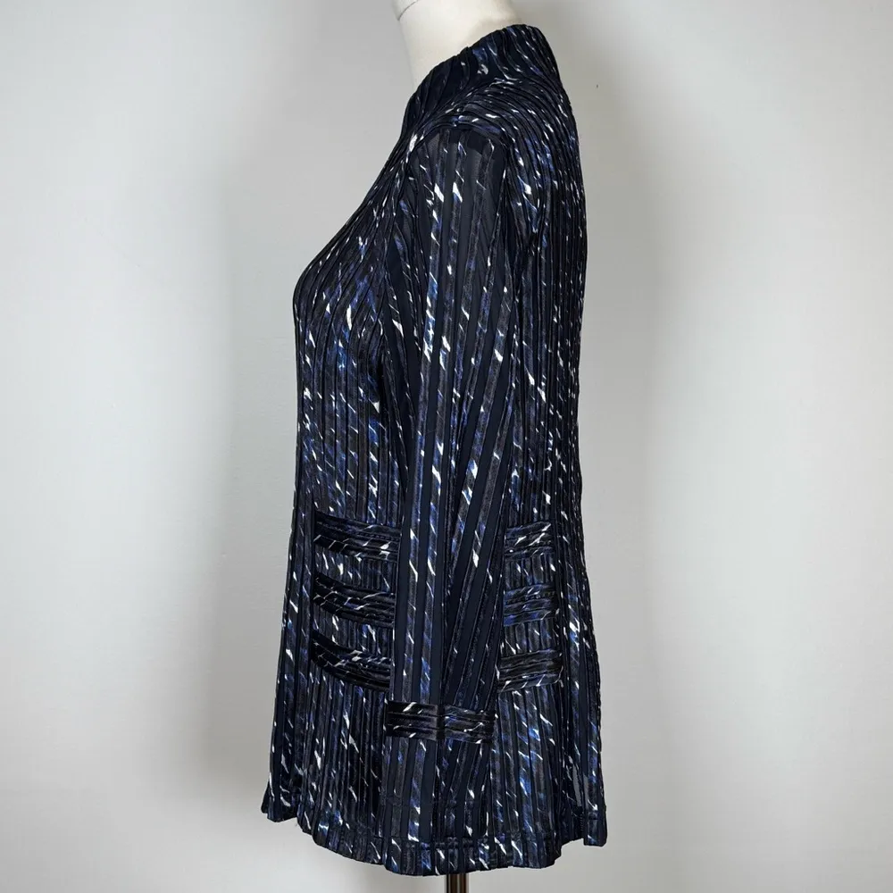 NWT Chico’s Travelers Collection Julianne Jacket India Ink Size 1 (Medium/8) - Image 2