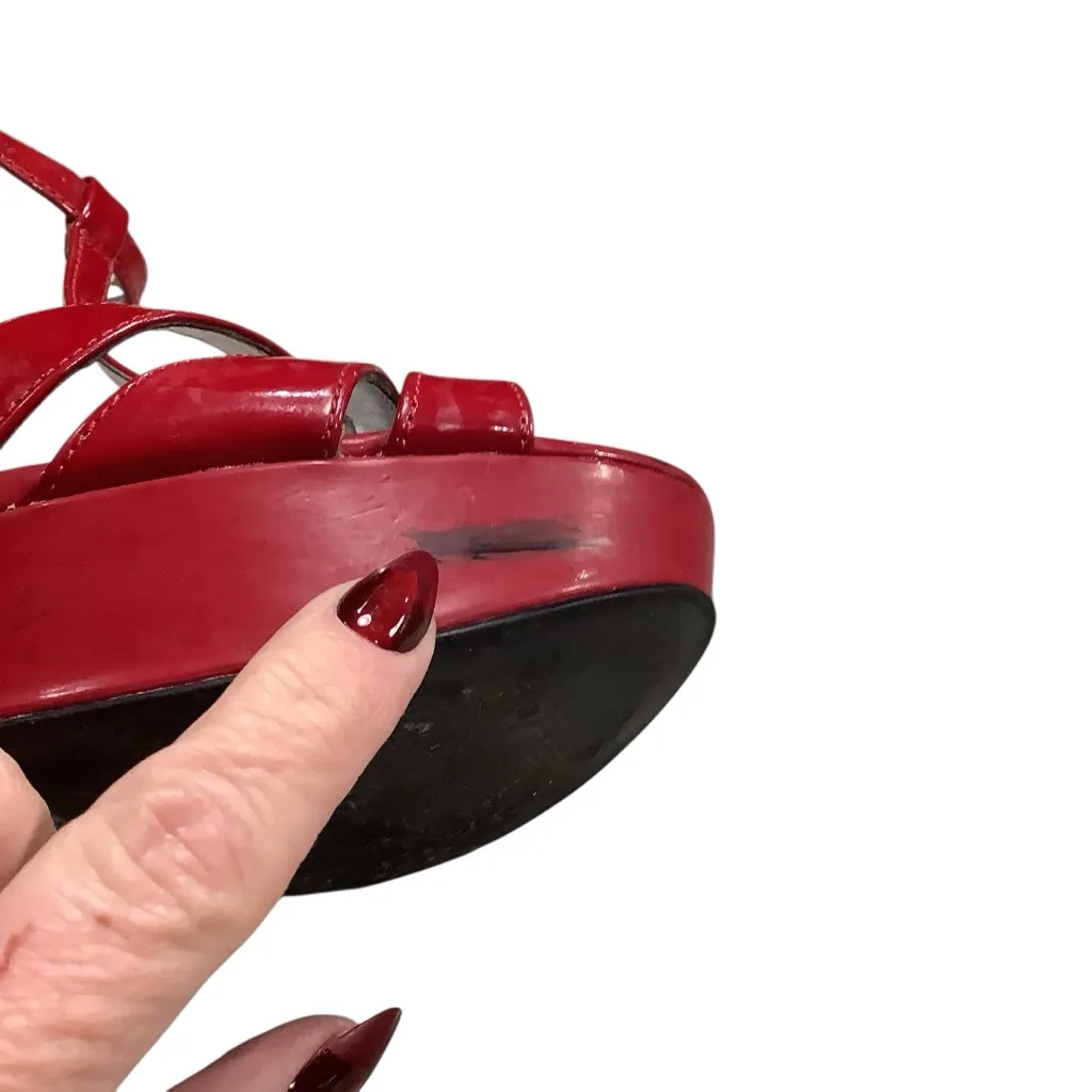 Guess Strappy Sexy Red Heels - Image 8