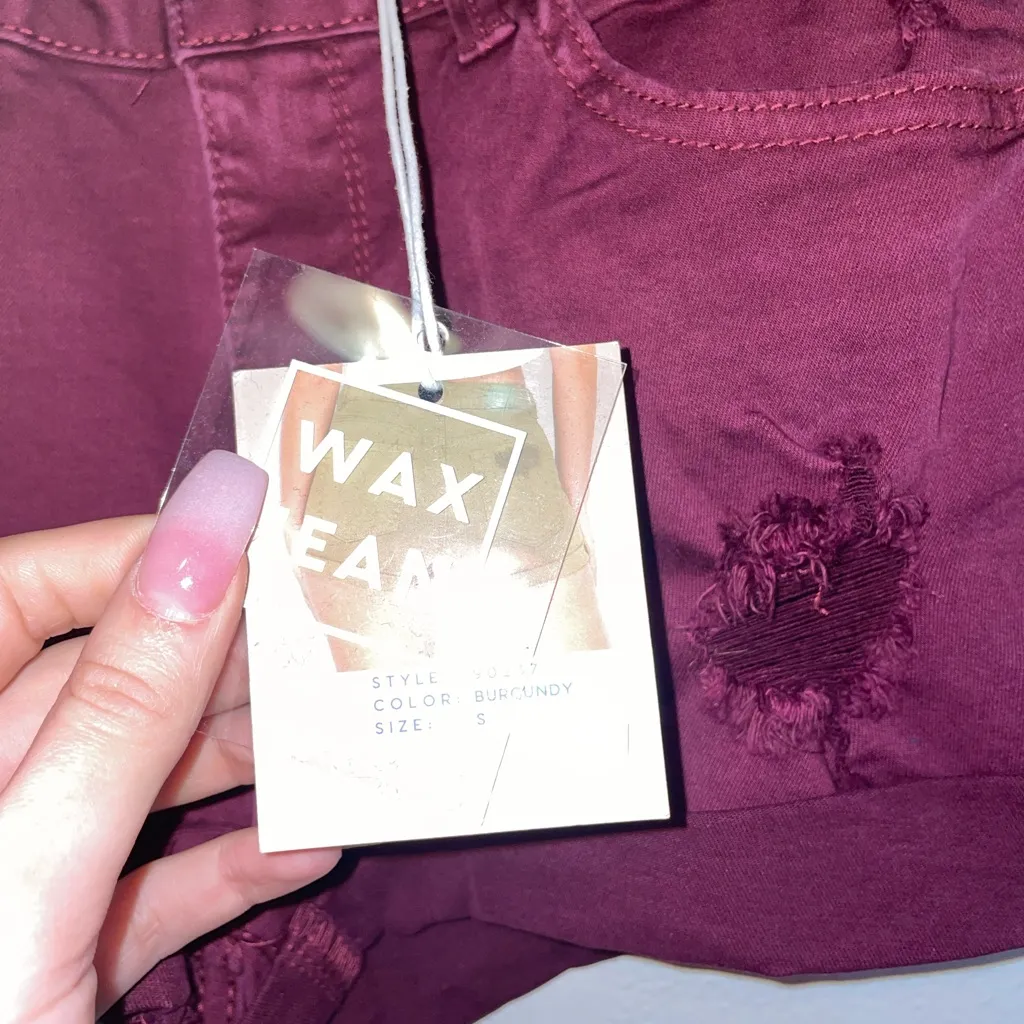 NWT-wax jean distressed shorts - Image 5