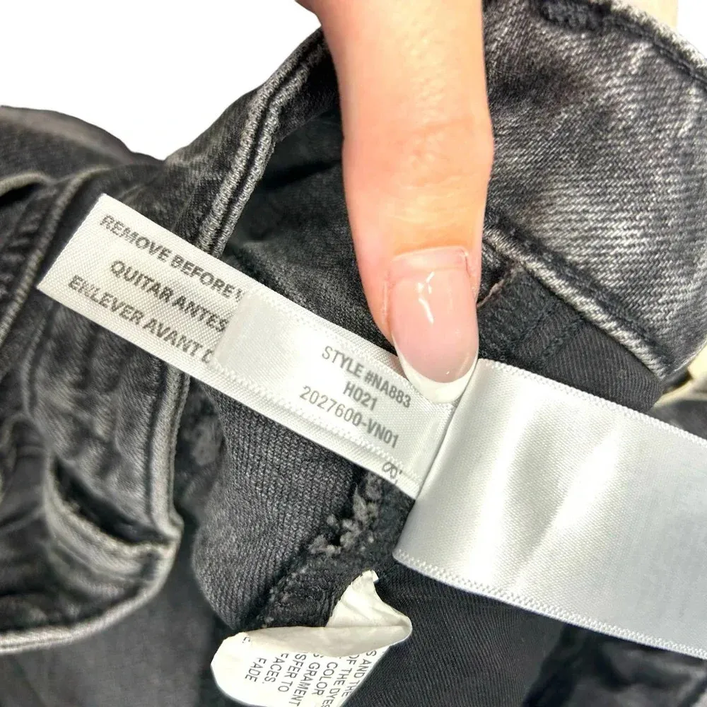 Madewell The Curvy Perfect Vintage Jean Lunar Black Wash‎ Size 25 - Image 11