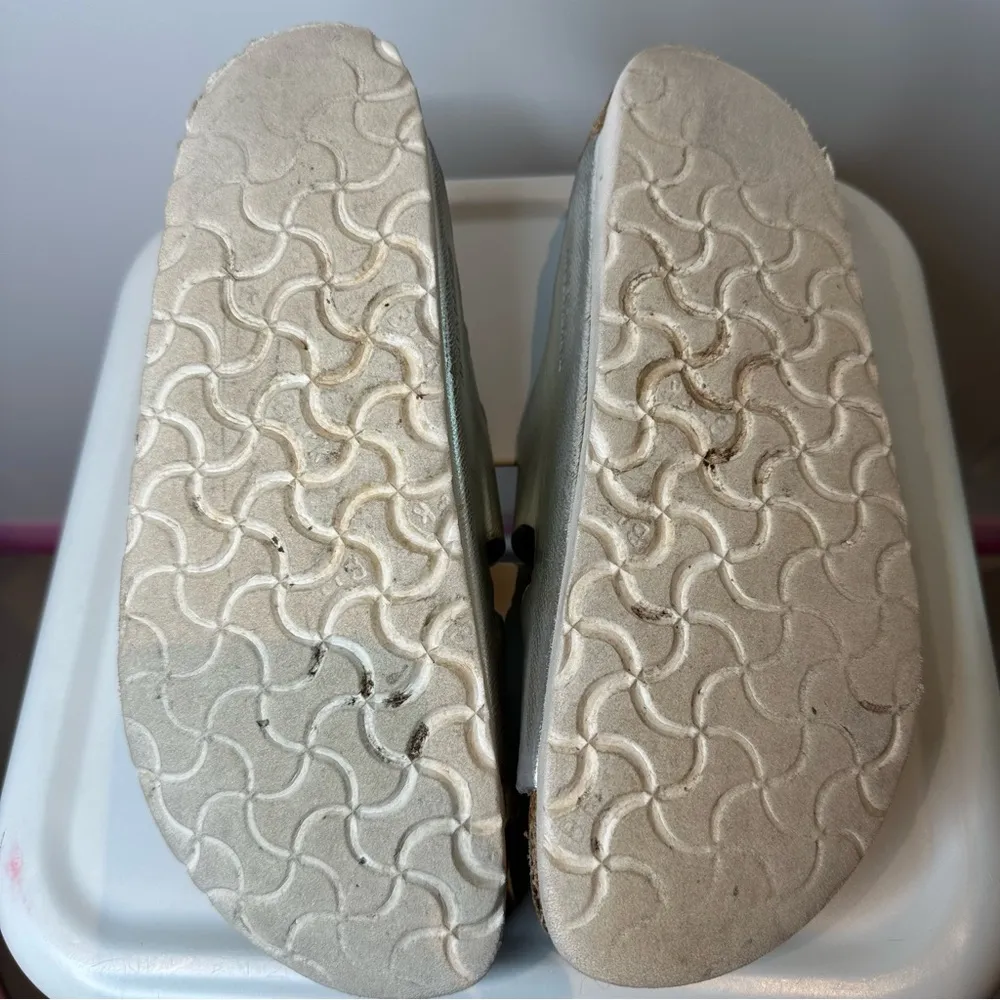 Birkenstock Arizona Silver Leather - Image 6