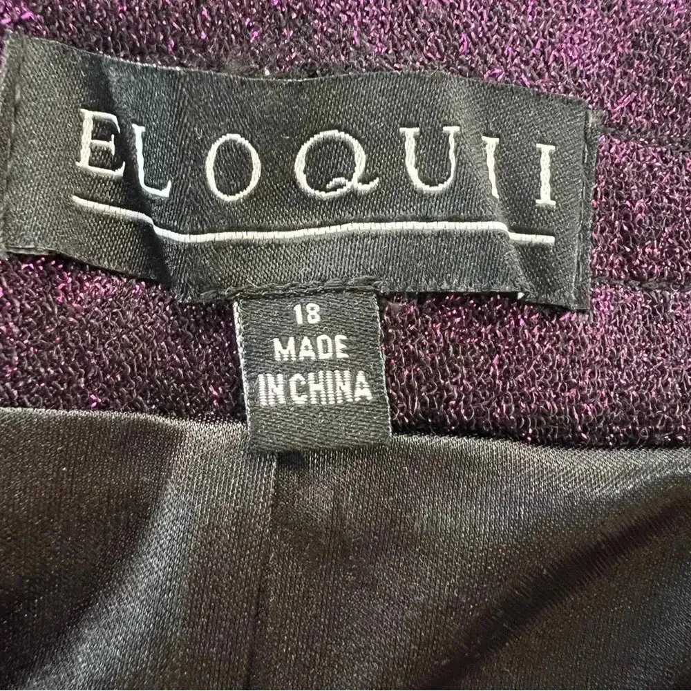 Eloquii women’s skirt sz 18 purple black glitter - Image 5