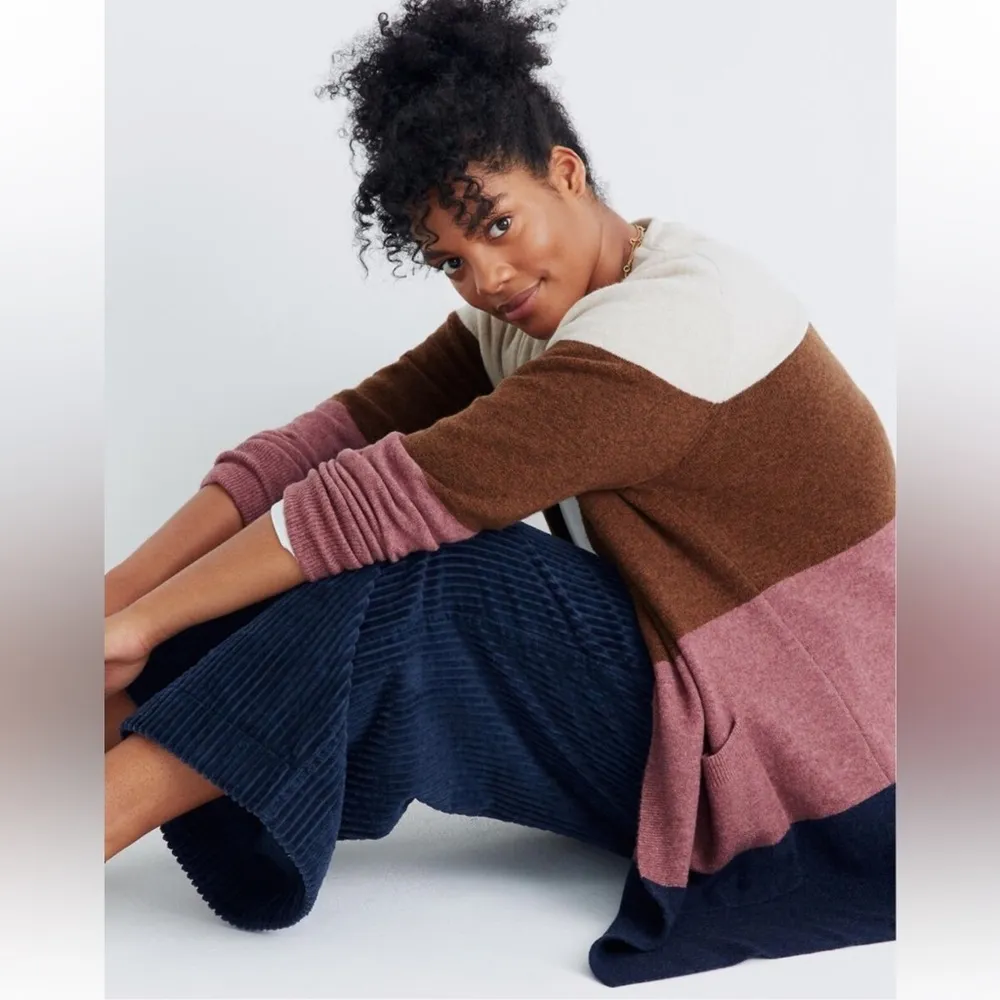 Madewell Kent Striped Cardigan Sweater in Coziest Yarn - Image 2