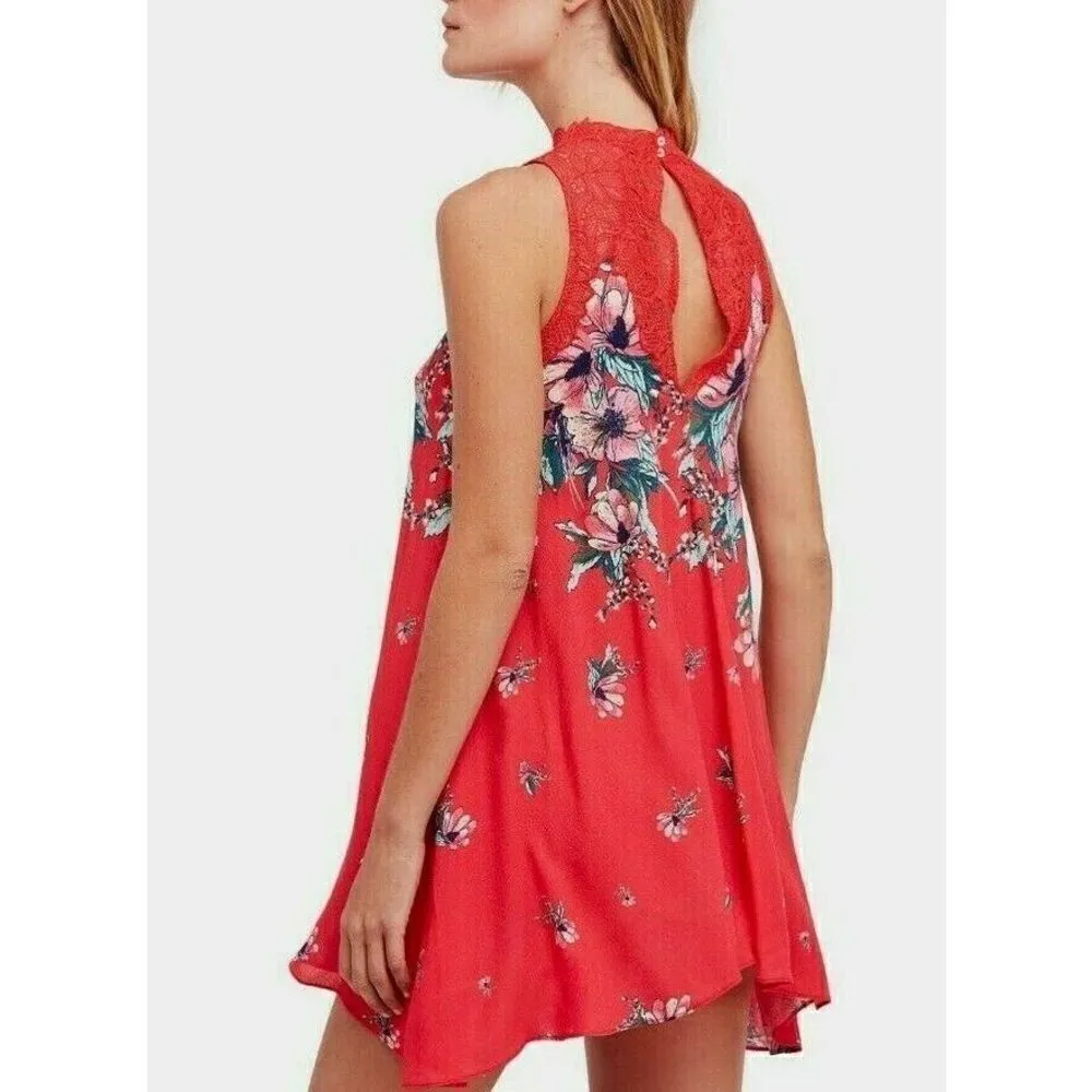 New. Free people red floral summer dress - Image 4