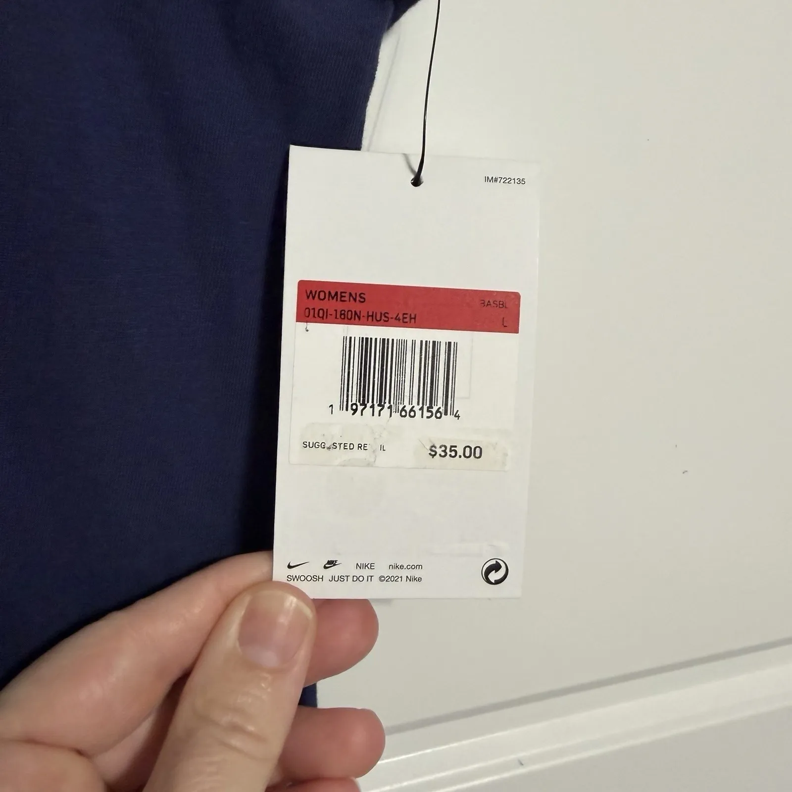 Houston Astros The Nike Tee Dri-Fit Tank Top Womens Size L Navy Orange Baseball - Image 3