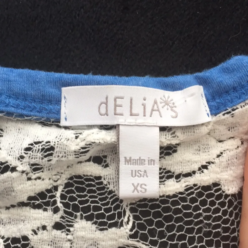 DElia’s Tribal T shirt metal studs and lace back - Image 7