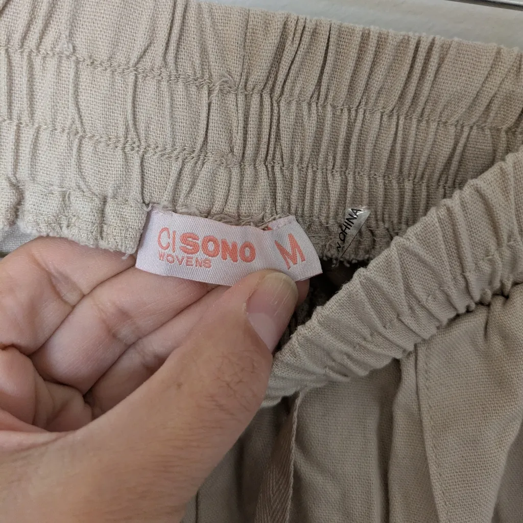 Ci Sono Linen Blend Cargo Casual Pant Sz M - Image 3
