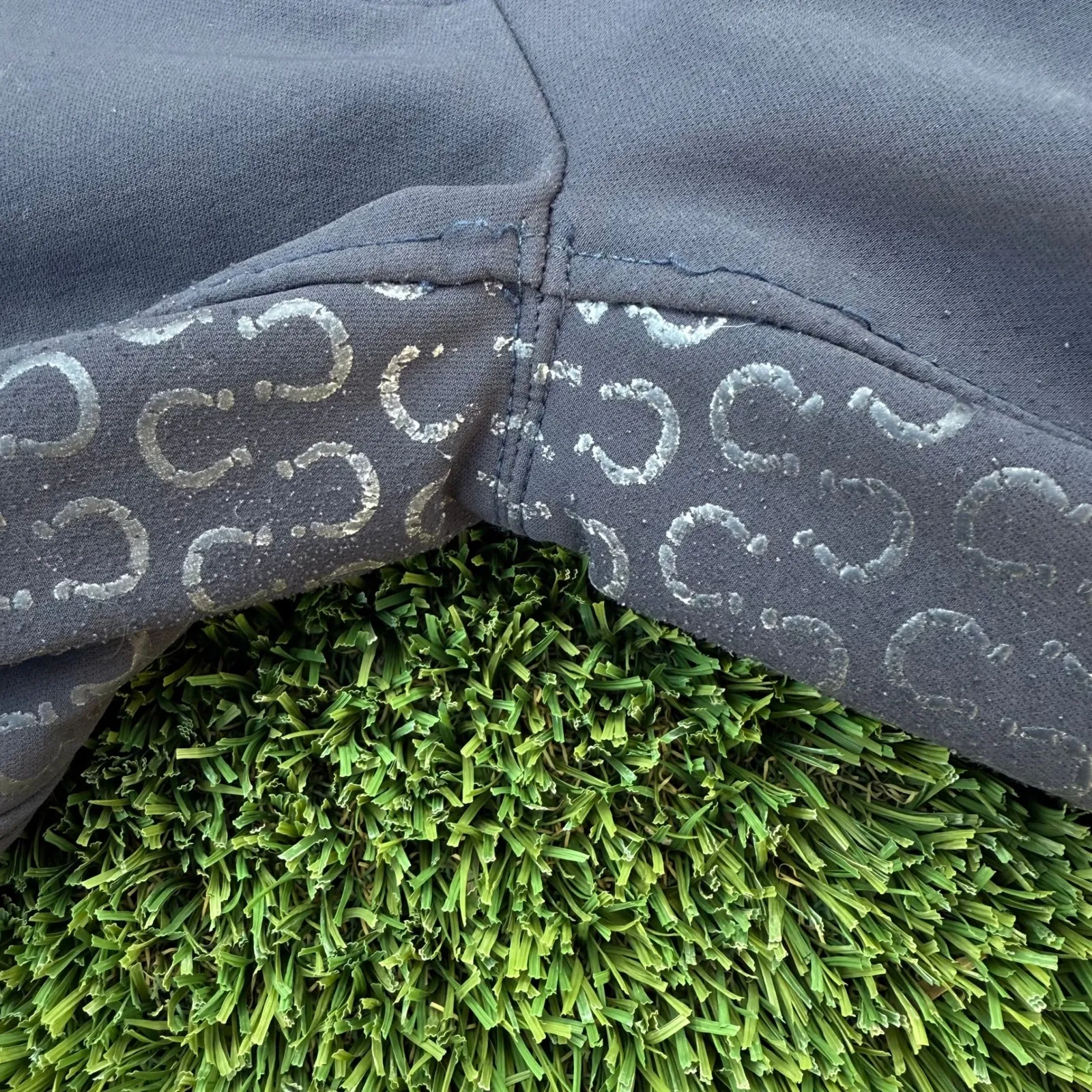 Montar Women Size 48 Black Full Seat Grip Equestrian Breeches Horse Riding Pants Blue - Image 5