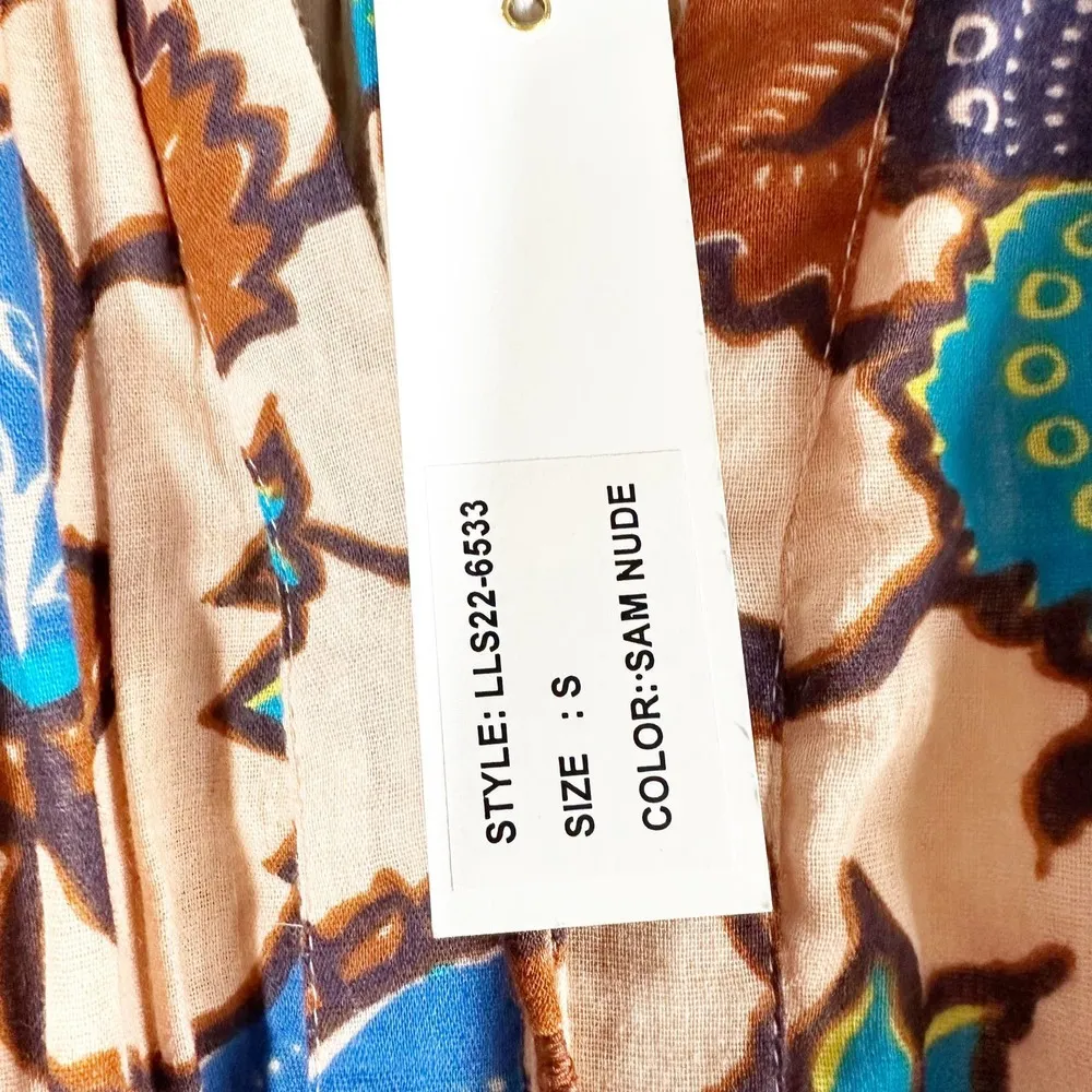 Anthropologie Love The Label Boho Printed Maxi Dress Size Small - Image 7