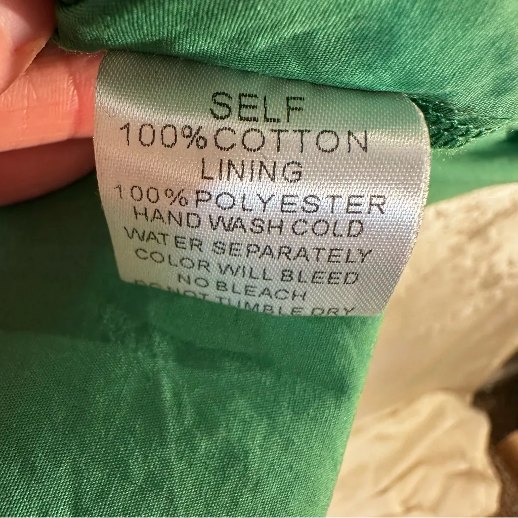 Pinch Green Sleeveless Flowy Ruffle 100% Cotton Maxi Dress Size Small - Image 8