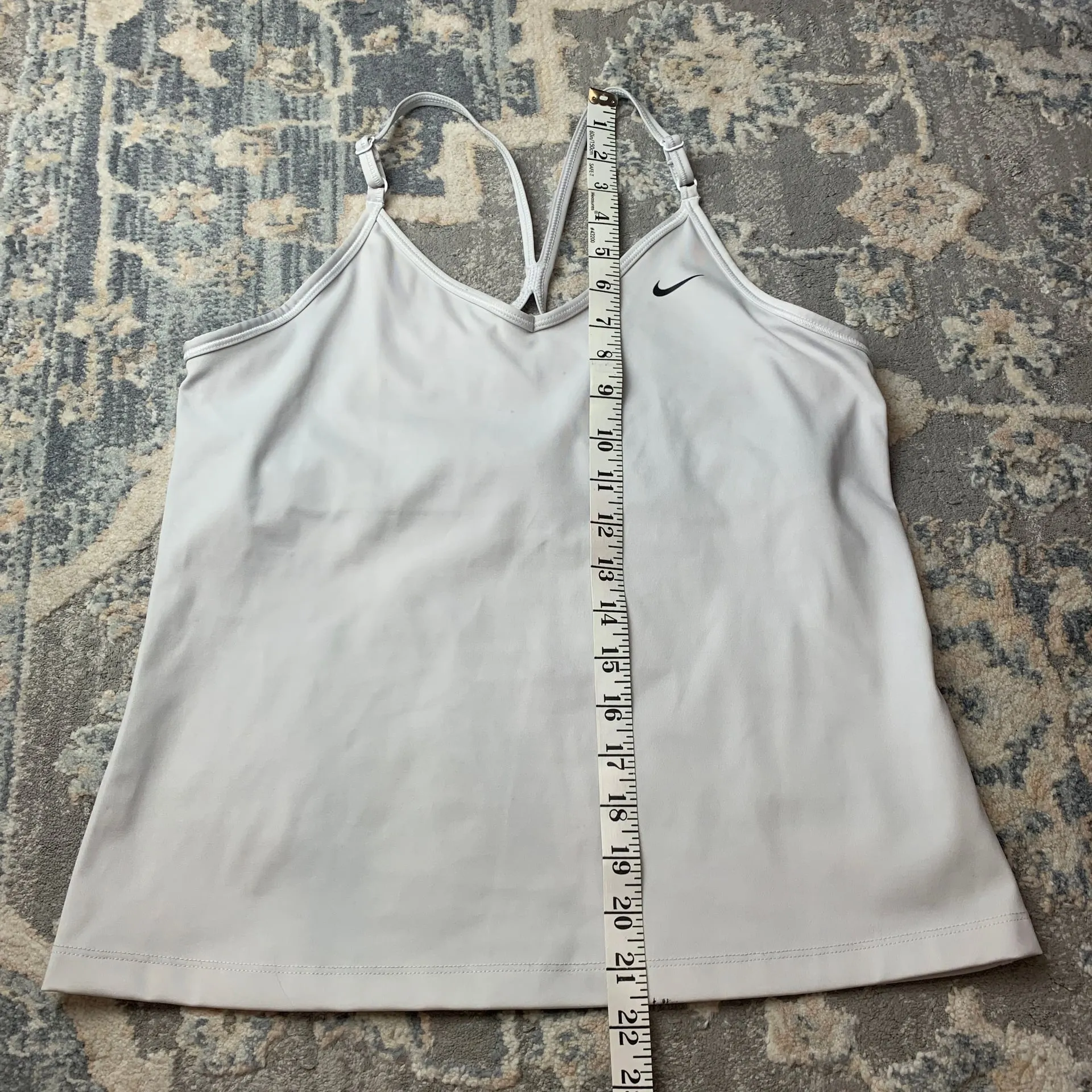 Nike Women's Dri-FIT Indy Sports Bra Tank Top - White - Image 4