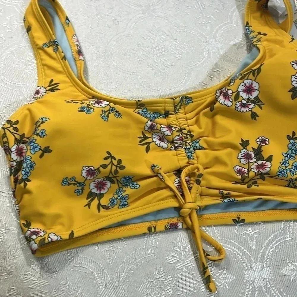 Wild flower swim wear M Yellow Size M - Image 7