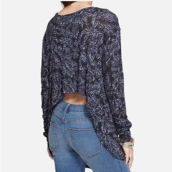 Free People Sahara High Back Long Sleeve Top Ladies Sz XS - Image 2
