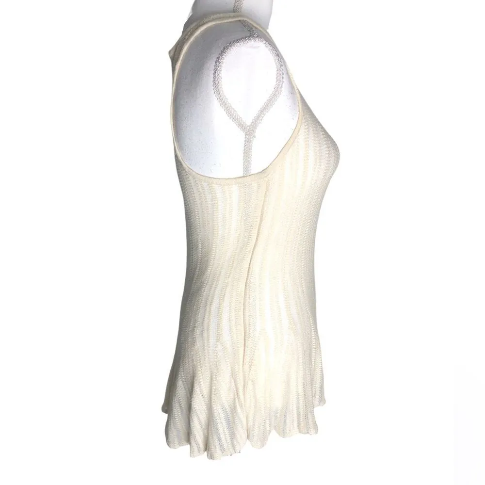 American Eagle Ivory Crochet Cotton Tank Coverup Tunic Dress - Image 2