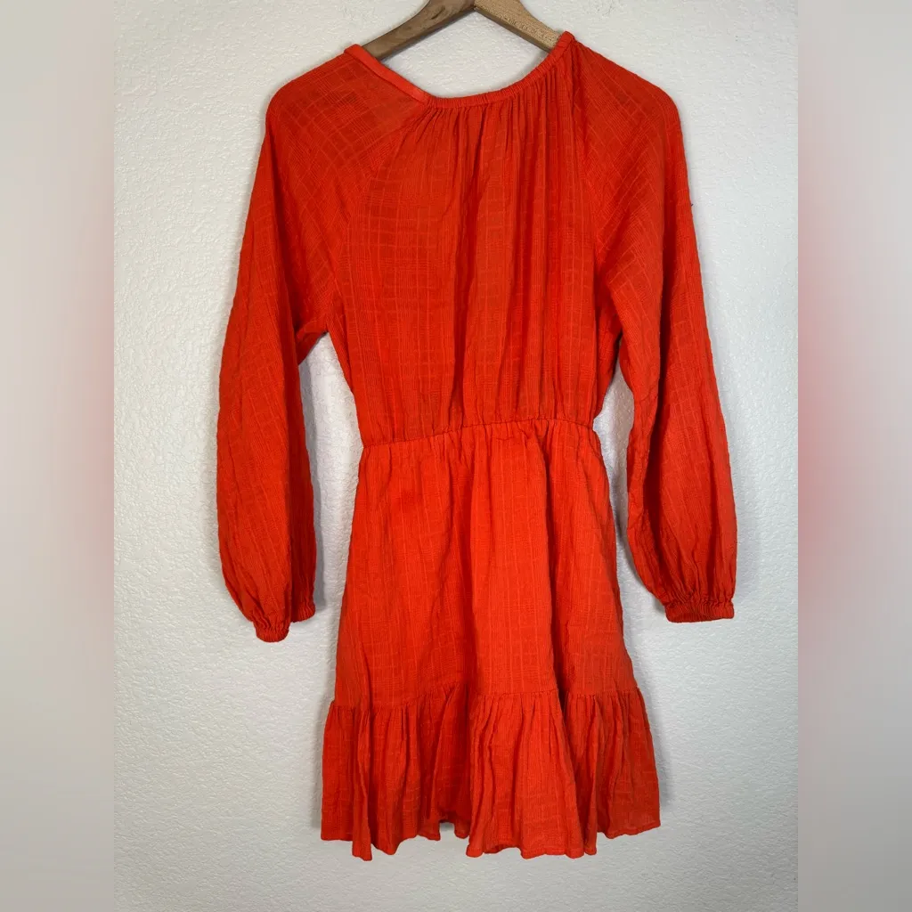 LSPACE Feelin Fine Dress With Cutouts Poppy Red Size Small Coverup $143 - Image 9