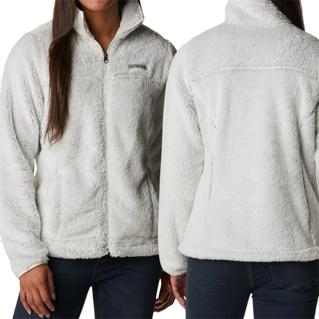 Columbia Gray Cloudy Day Fuzzy Soft Fleece Full Zip Jacket - Image 2