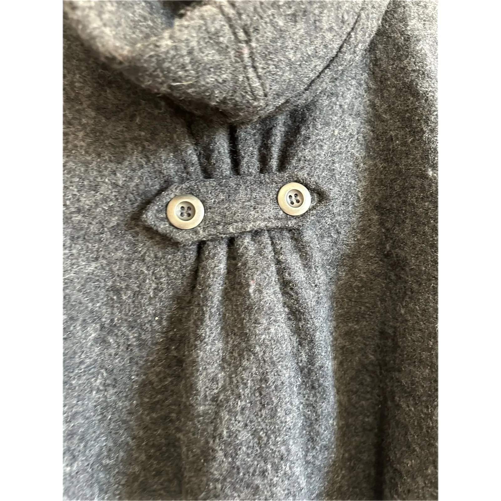 Fenn Wright Manson Grey 100 Wool Hooded Button Front Cardigan Sweater Medium - Image 7