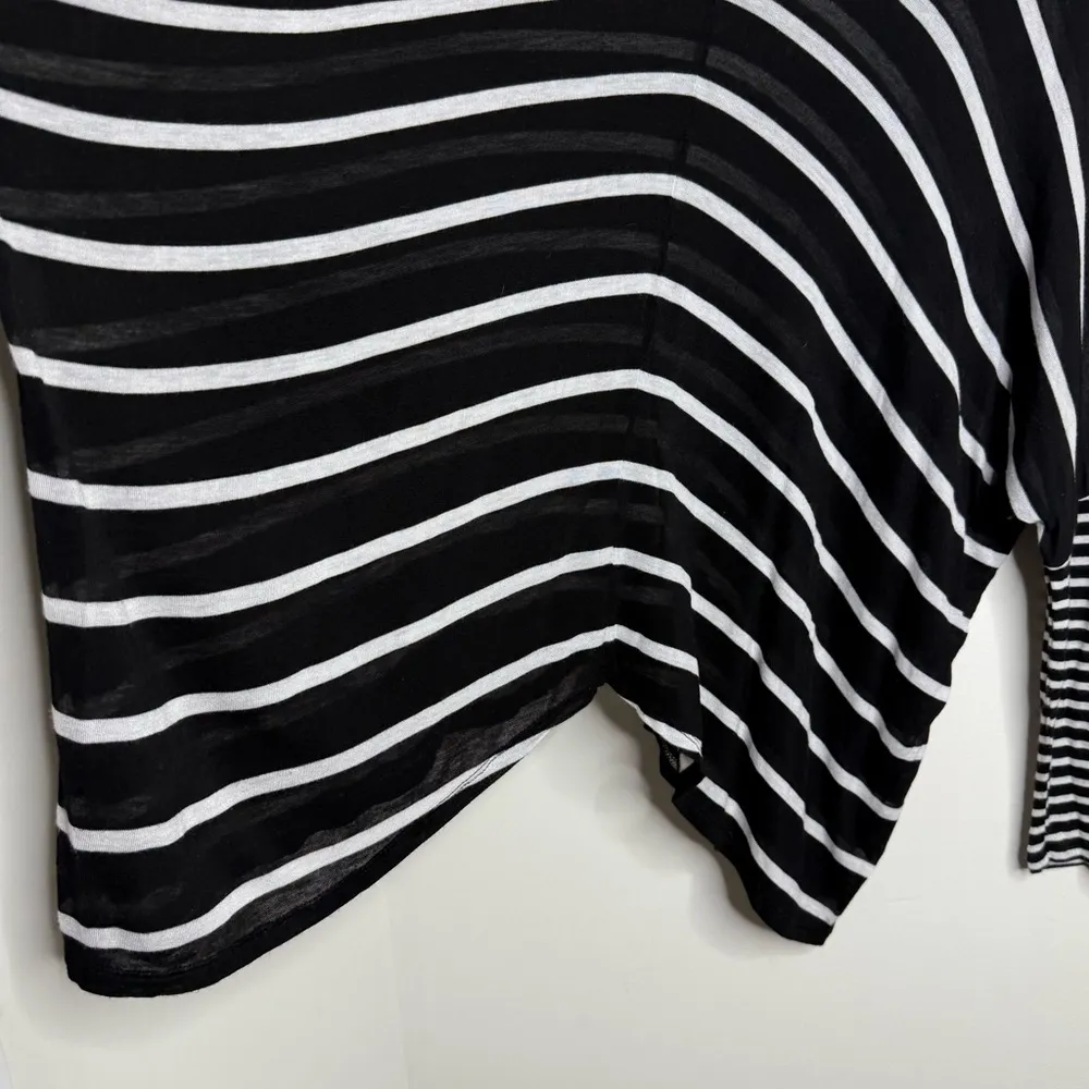 Cotton On Oversized Semi Sheer Top Size Medium Black White Beachy Casual Coastal - Image 5