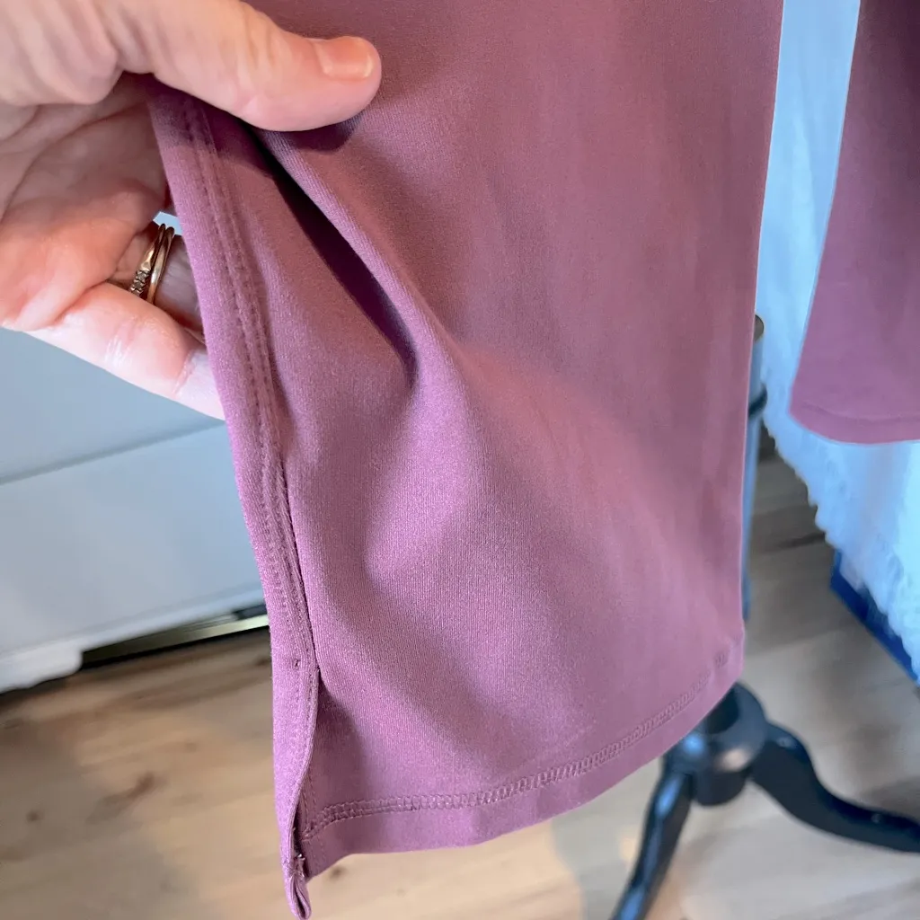 Leggings Jockey Flare Cropped Nocturne Rose Mauve Womens Small Athletic Pockets Pink - Image 11