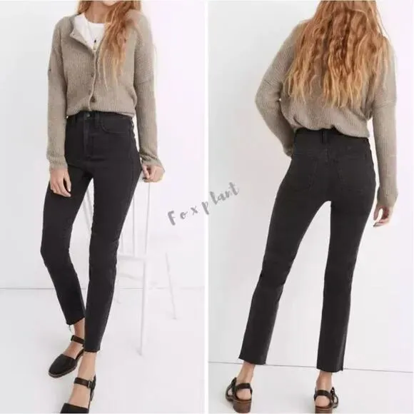 NEW‎ Madewell Stovepipe Jeans in Banberry Wash: Raw-Hem Edition, 25 - Image 2