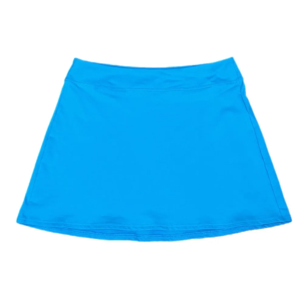 Lands' End Women's Sz 10 Mini Swim Skirt Pull On Beach Summer Vacay Blue Preppy - Image 3