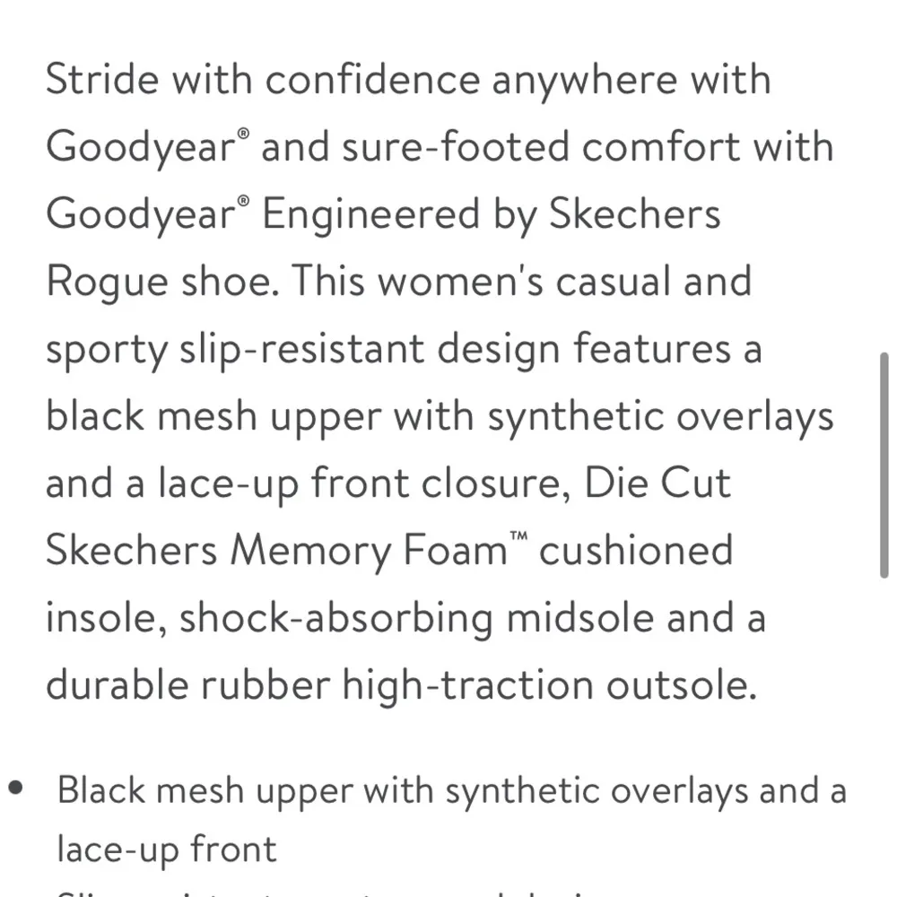 Goodyear Engineered by Skechers Women's Rogue Slip Resistant Shoes size 7 tts - Image 8