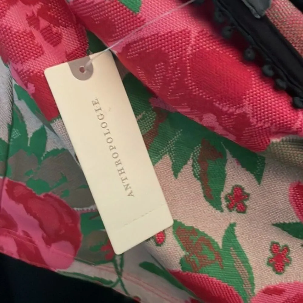 Anthropologie Frida Off The Shoulder Halter Top Red Rose L - Image 7