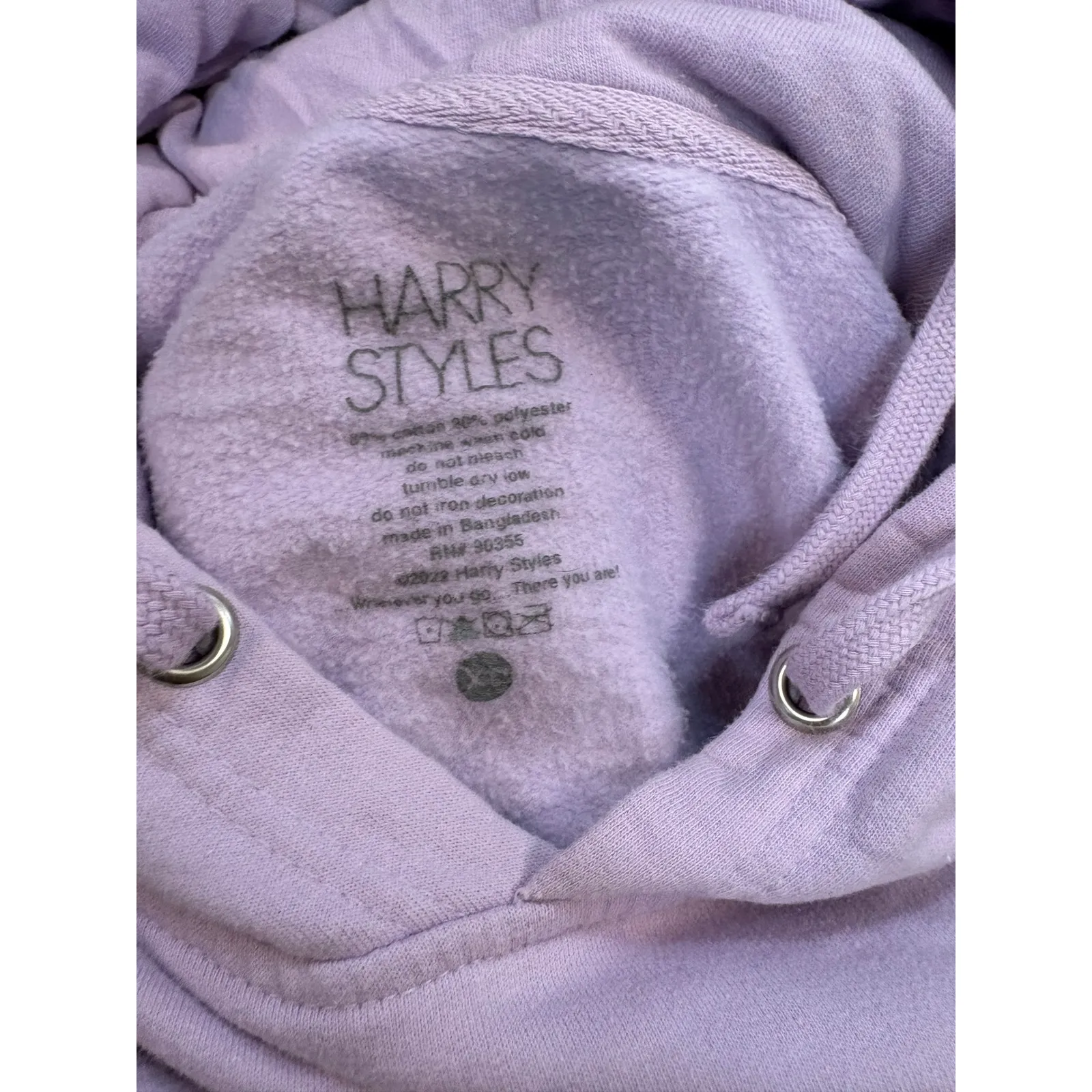 Harry Styles Love Of My Life Hoodie Lilac Graphic Tour Sweatshirt XL - Image 5