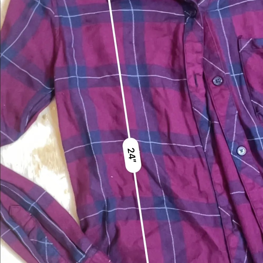 Rails hunter plaid flannel merlot and navy - Image 5