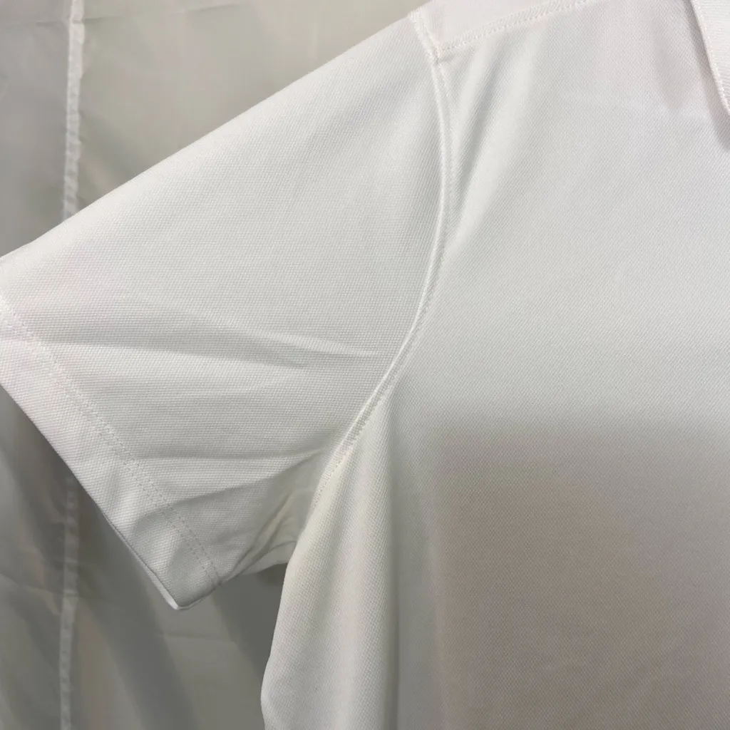 EUC‎ Champion women’s solid white collared short sleeve active polo shirt XL - Image 2