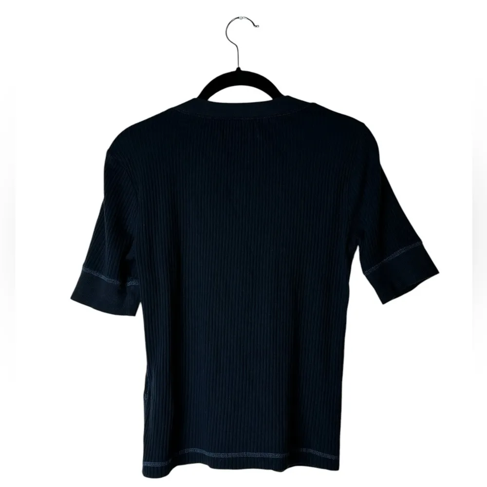 Abercrombie & Fitch Y2K Henley Shirt Half Sleeve Bella Swan Casual Size Medium - Image 4