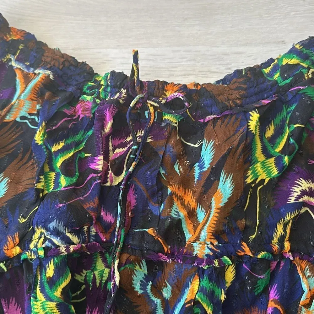 Anthropologie Breezy Sheer Balloon-Leg Pants BLK Motif L NWT IN PACKAGE - Image 5